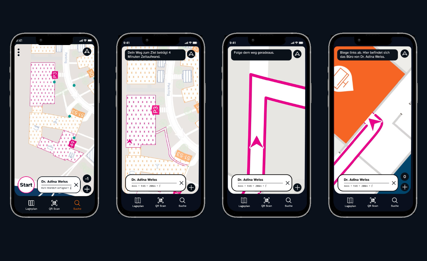 App Magenta Line - Navigation